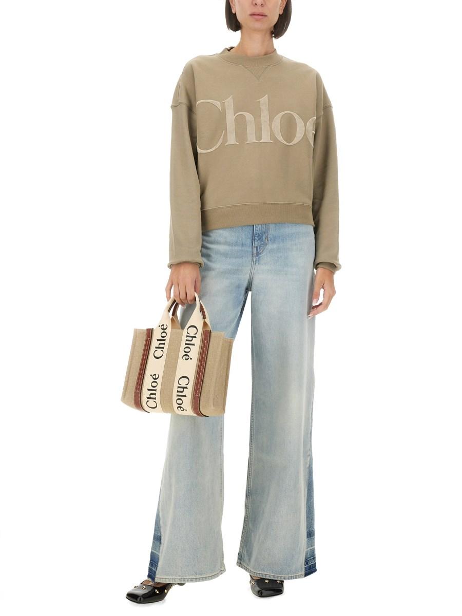 CHLOE&#39; JEANS WIDE LEG Offerta Giorno del Papà