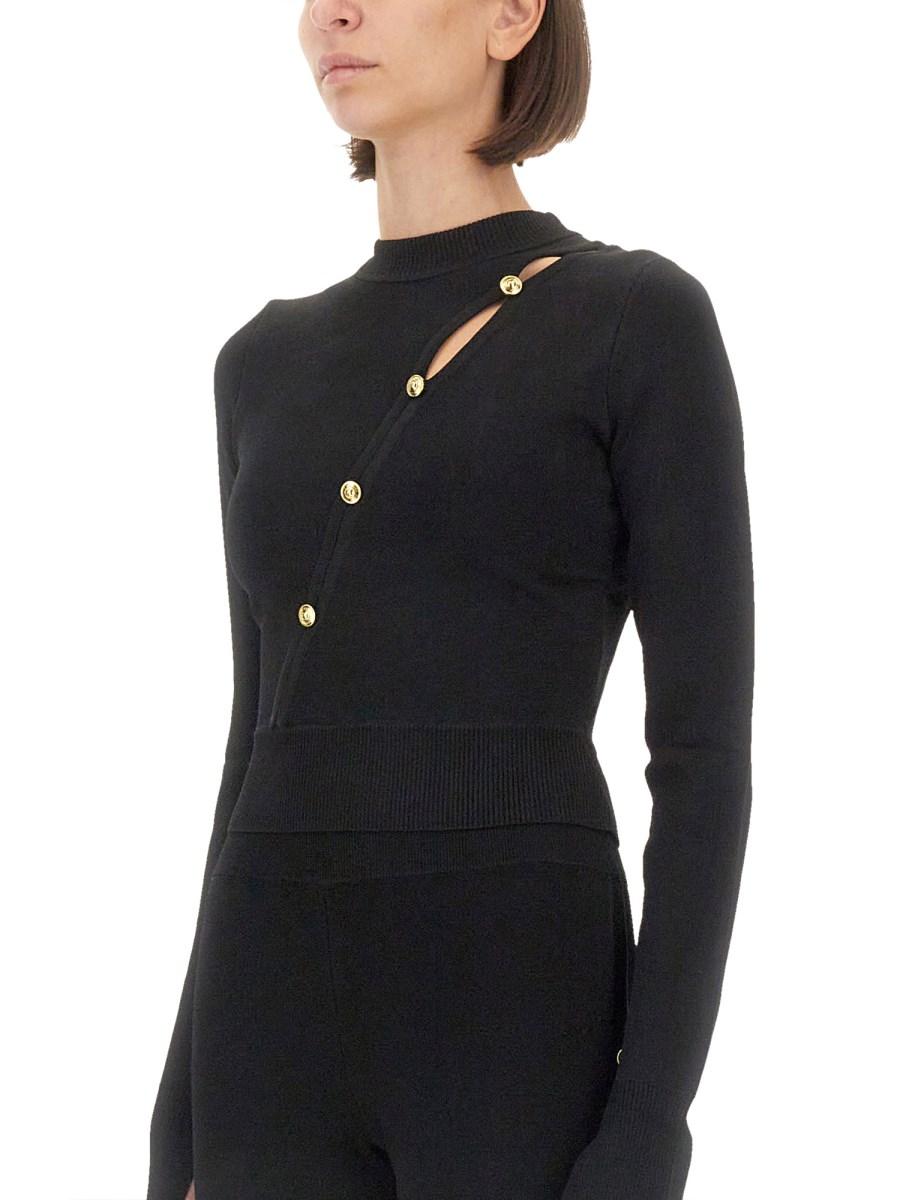 VERSACE JEANS COUTURE MAGLIA CUT OUT Offerta Anniversario