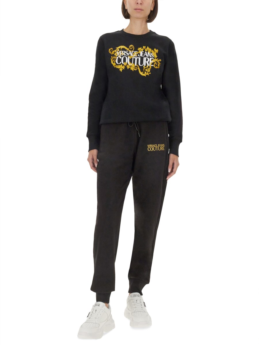 VERSACE JEANS COUTURE PANTALONE JOGGING CON LOGO Smaltimento dello stoccaggio