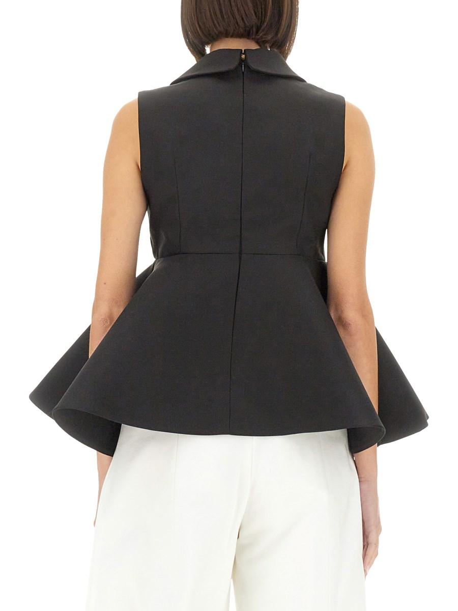 JACQUEMUS TOP SPALLA CON VOLANT Offerta migliore