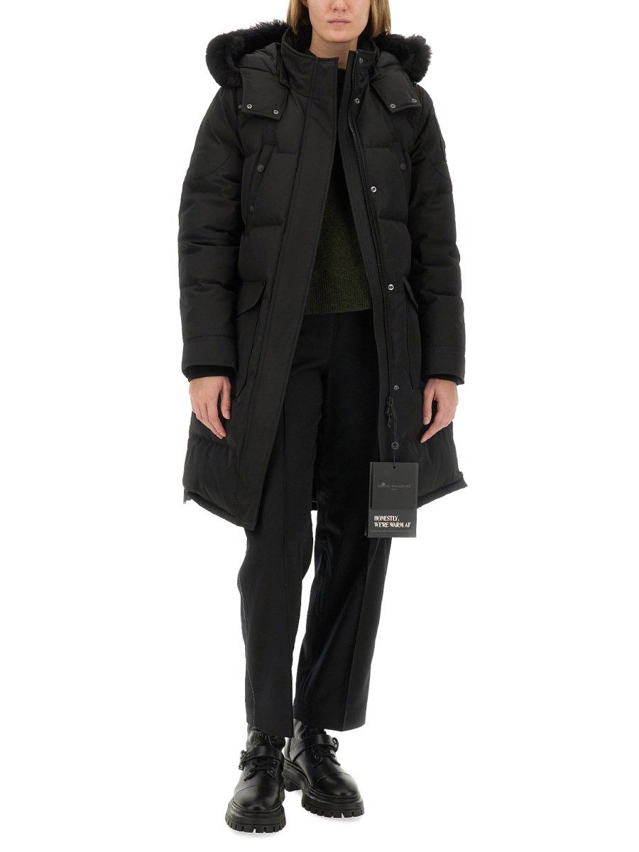 MOOSE KNUCKLES PARKA CON CAPPUCCIO IN SHEARLING Lightning offer