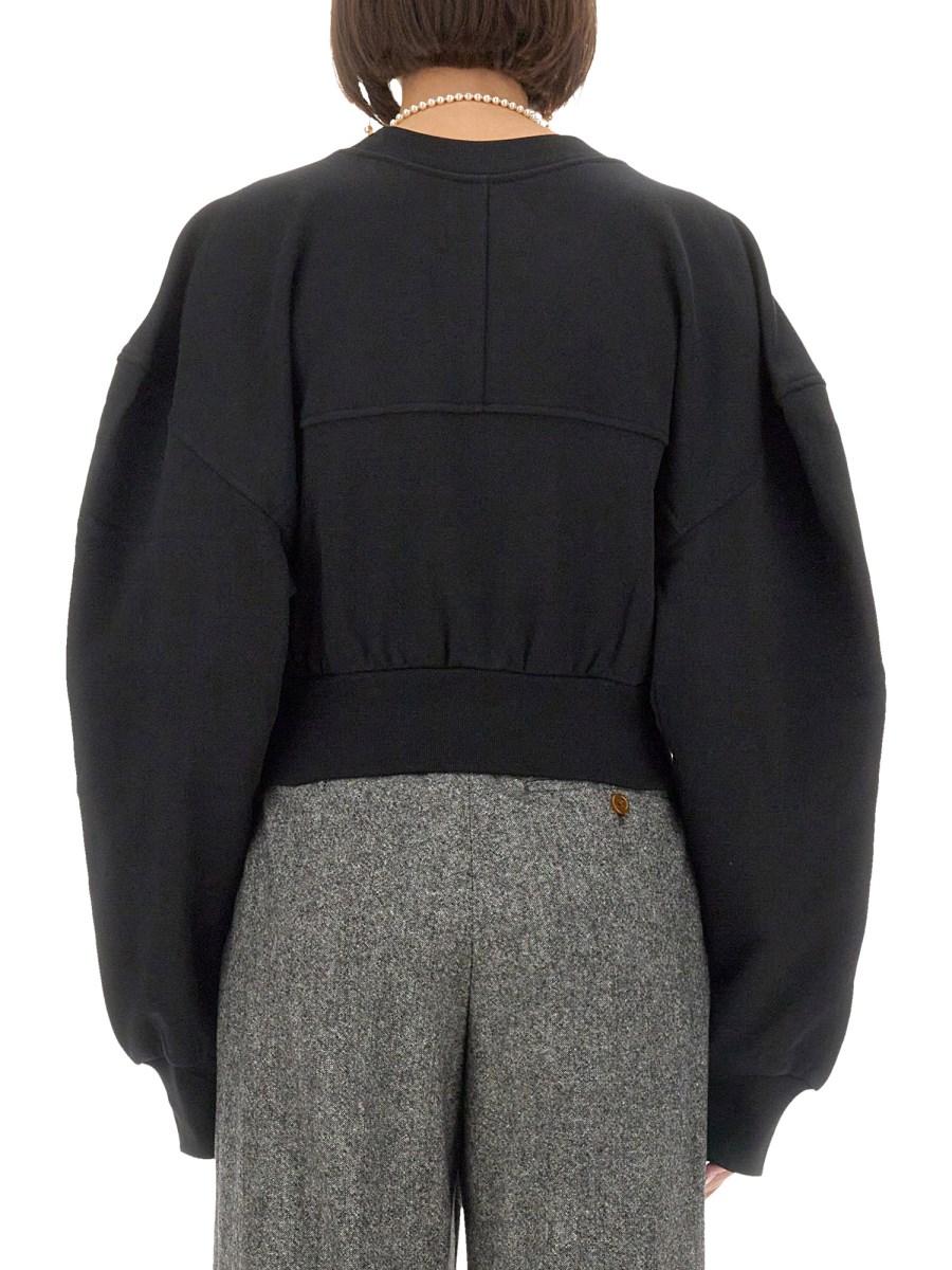 VIVIENNE WESTWOOD FELPA CON STAMPA ORB IN JERSEY DI COTONE Offerte speciali