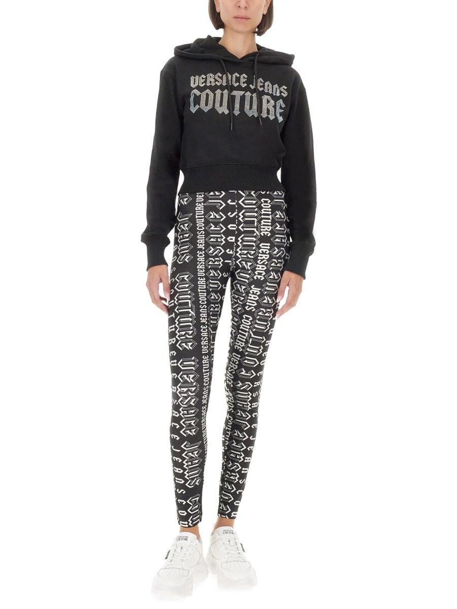 VERSACE JEANS COUTURE LEGGINGS CON STAMPA Super Saving Price