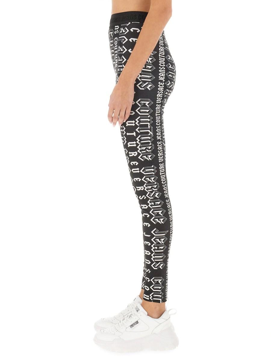 VERSACE JEANS COUTURE LEGGINGS CON STAMPA Super Saving Price