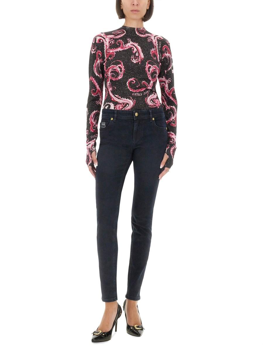 VERSACE JEANS COUTURE JEANS SLIM FIT IN DENIM DI COTONE Fino al 55% di sconto
