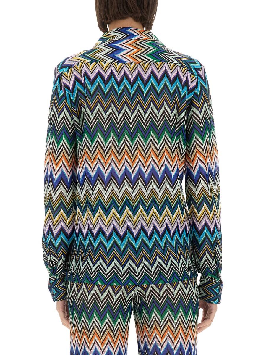 MISSONI CAMICIA TAGLIO BOWLING IN VISCOSA ZIG ZAG 50% di sconto con spedizione gratuita