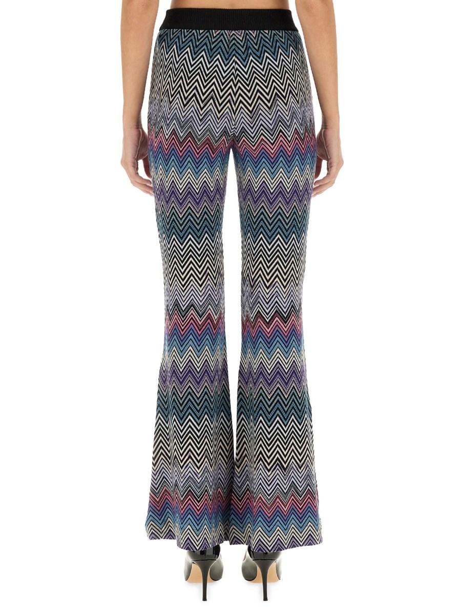 MISSONI PANTALONE FLARE ZIG-ZAG IN LANA Officina