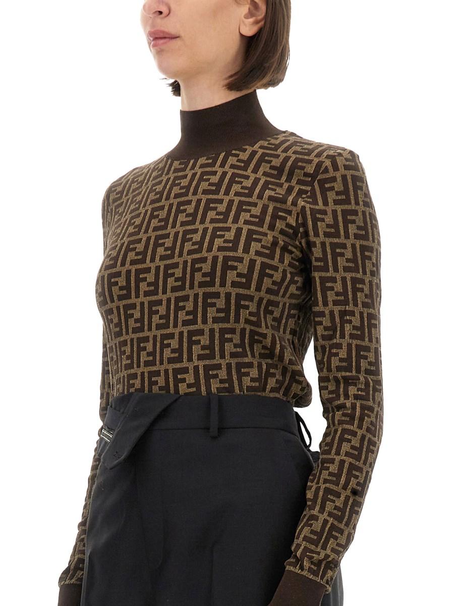 FENDI MAGLIA IN COTONE FF In Linea