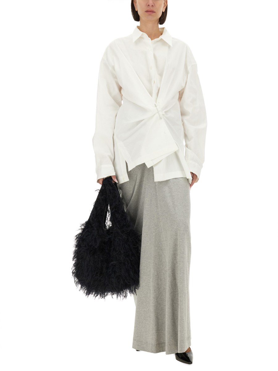 DRIES VAN NOTEN CAMICIA OVERSIZE FIT IN POPELINE DI COTONE Pezzi Unici