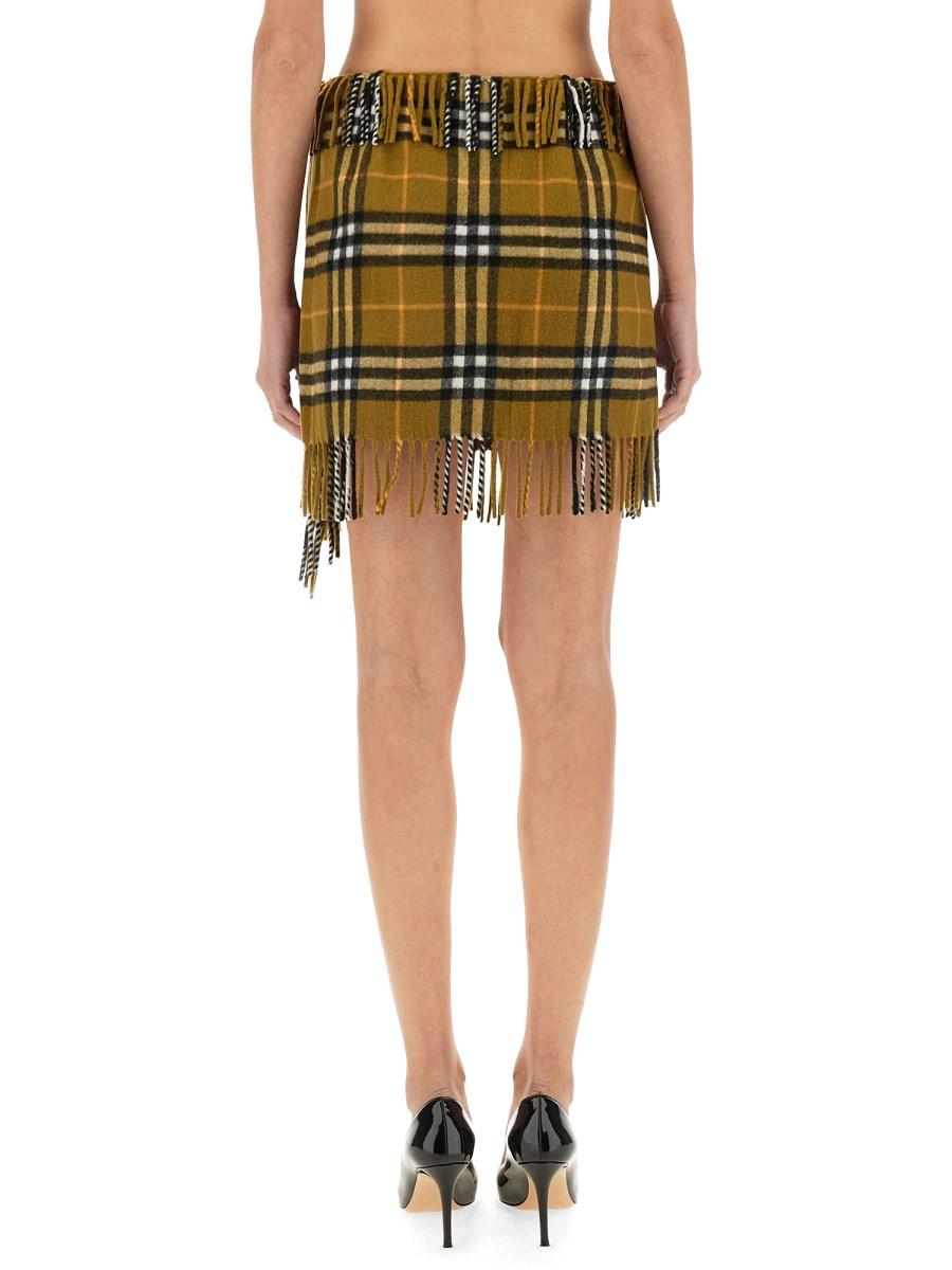 BURBERRY GONNA STILE SCIARPA IN LANA E CASHMERE CHECK Negozi Online