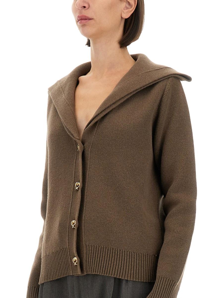 BOTTEGA VENETA CARDIGAN IN LANA COMPATTA Acquista Ora