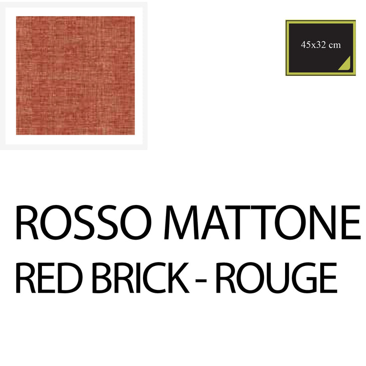 Serafino Zani Americana 45x33 cm - 10pz Rosso Mattone Trasporto libero internazionale