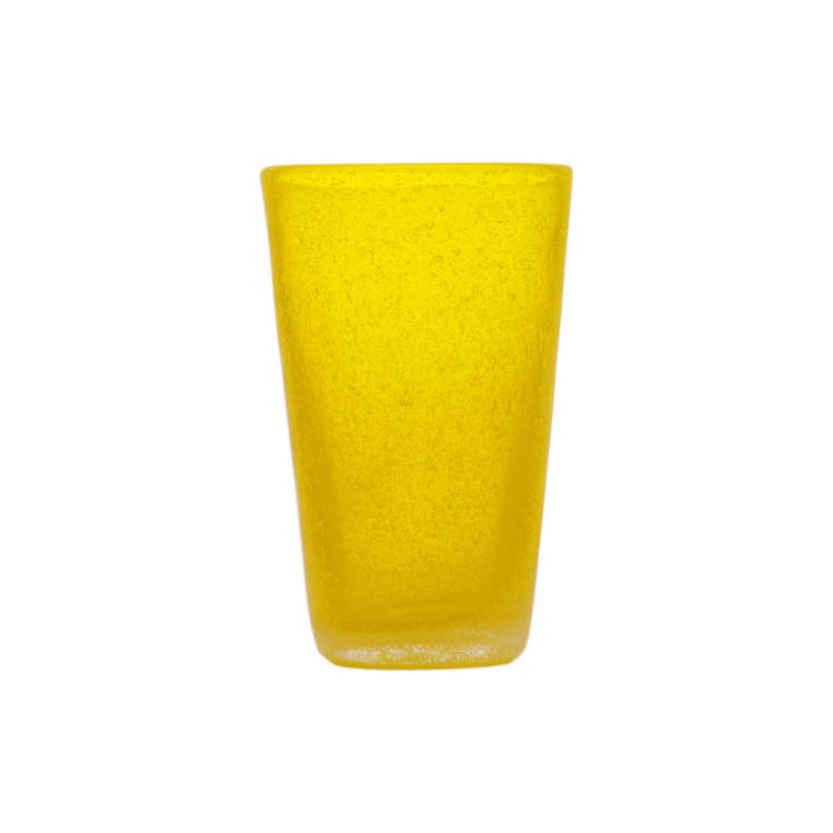 Serafino Zani 000801 - DRINK GLASS - YELLOW TRANSP. - MEMENTO ORIGINALE - MONOCHROME Rilascio limitato
