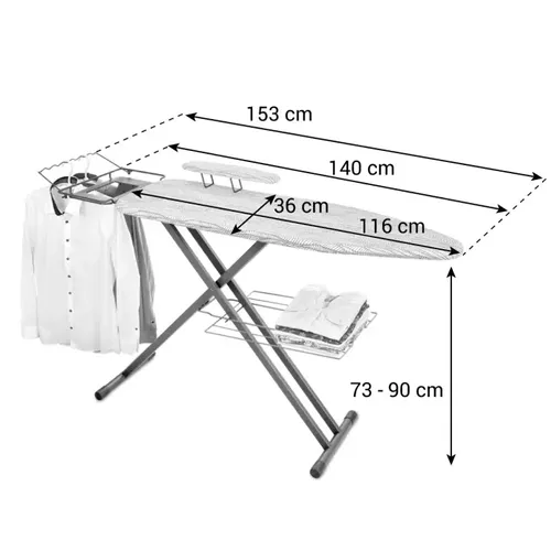 ﻿Tescoma ASSE DA STIRO CON STIRAMANICHE Convenienza