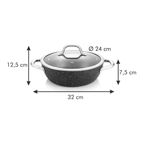 Tescoma PADELLA FONDA CON COPERCHIO Nuova