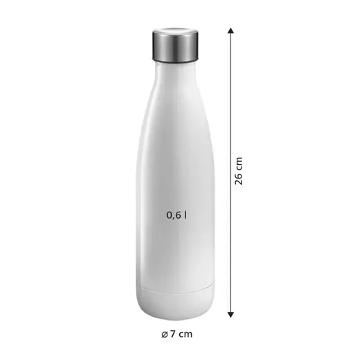 Tescoma BOTTIGLIA IN ACCIAIO INOX 0.6 L PANNA Pezzi Unici