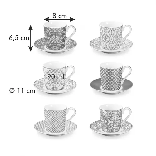 Tescoma TAZZINE DA CAFFÈ CON PIATTINO Empire Presa