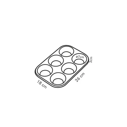 Tescoma STAMPO 6 MUFFIN In Linea