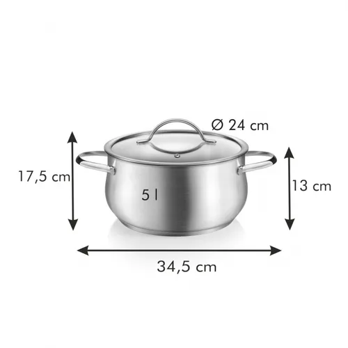 Tescoma CASSERUOLA CON COPERCHIO 24 CM Offerta migliore