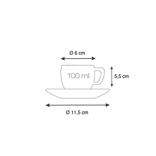 Tescoma TAZZA CAFFE' CON PIATTINO Discount Store per i nuovi prodotti