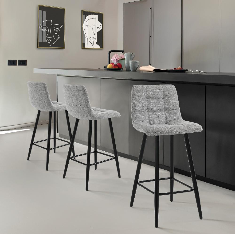 Tomasucci sgabello TOFFEE LIGHT GREY HOME Offerte