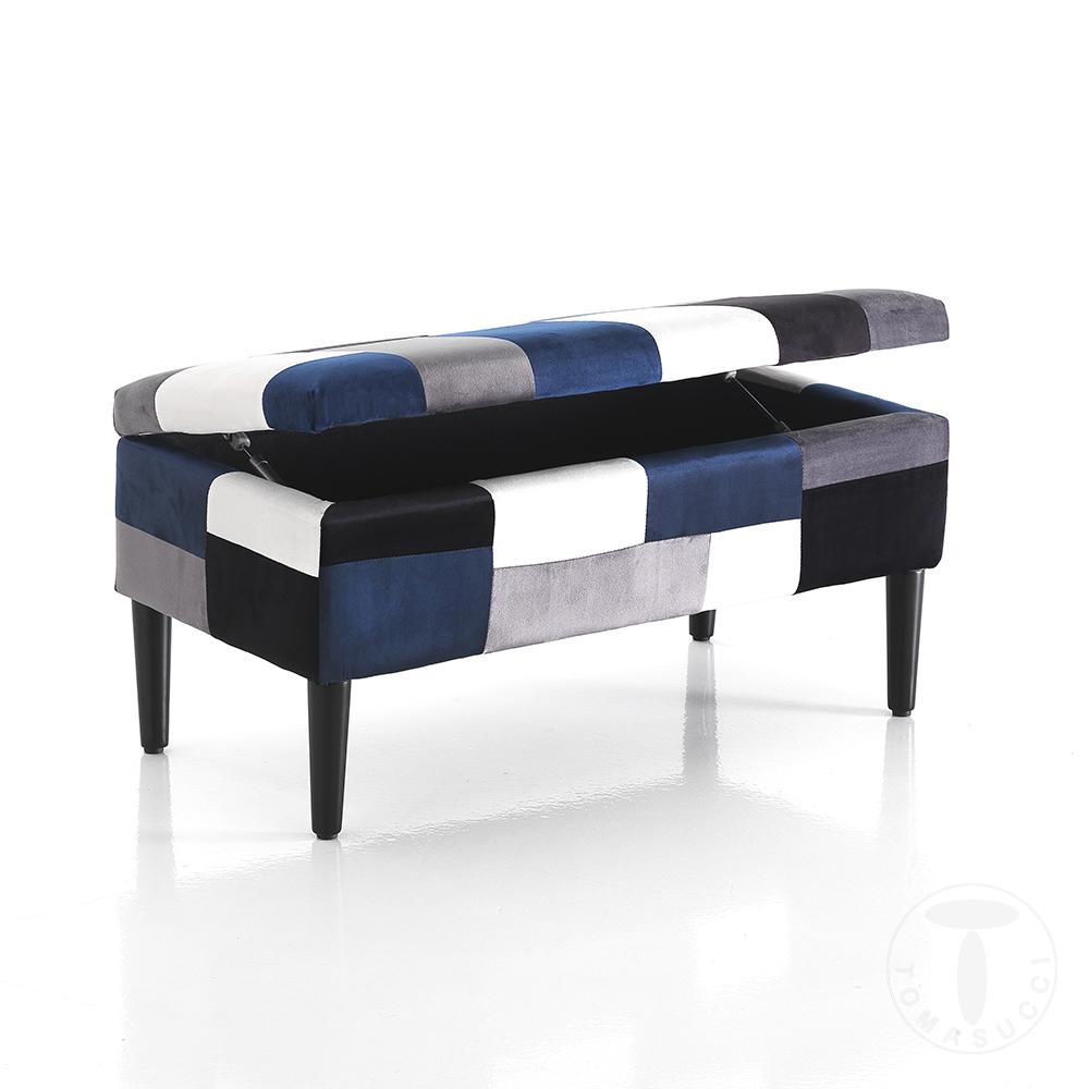 Tomasucci cassapanca contenitore KALEIDOS BLUE Spedizione Gratuita