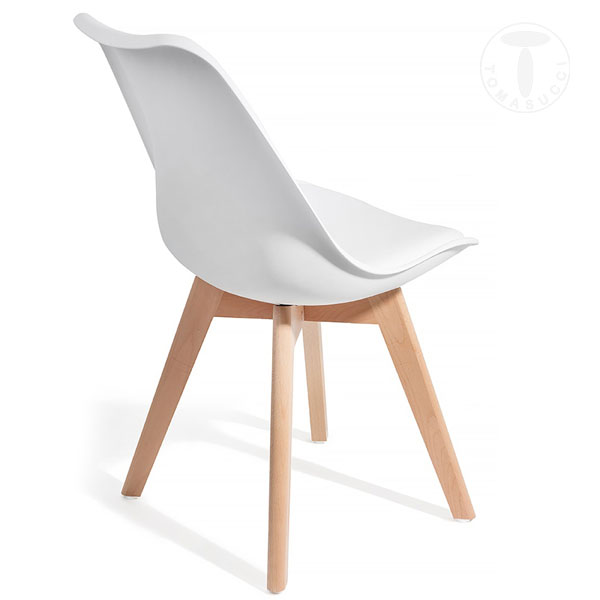 Tomasucci sedia KIKI EVO WOOD - WHITE Outlet