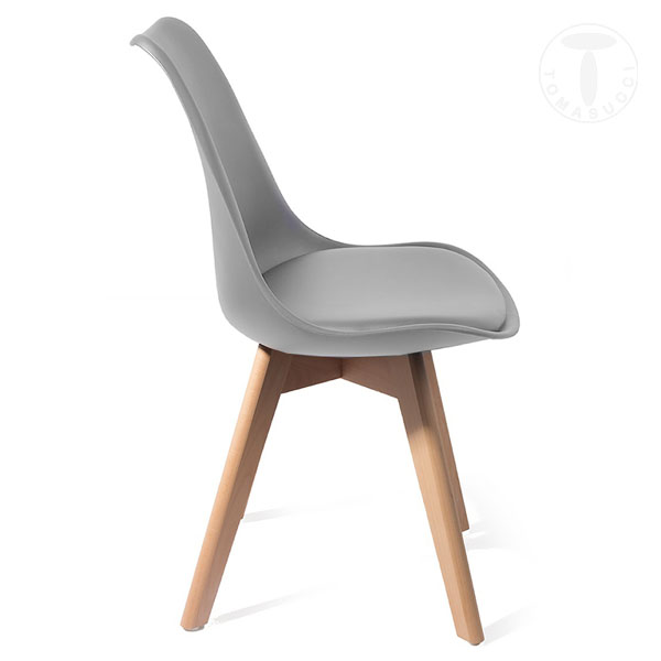 Tomasucci sedia KIKI EVO WOOD - GREY Saldi