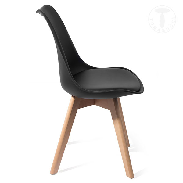 Tomasucci sedia KIKI EVO WOOD - BLACK Hotsell