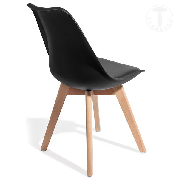 Tomasucci sedia KIKI EVO WOOD - BLACK Hotsell