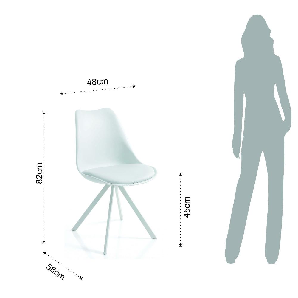 Tomasucci sedia KIKI SLIM - WHITE Saldi Di Fabbrica