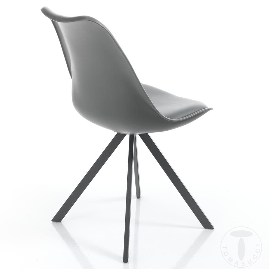 Tomasucci sedia KIKI SLIM - GREY Vendite Flash