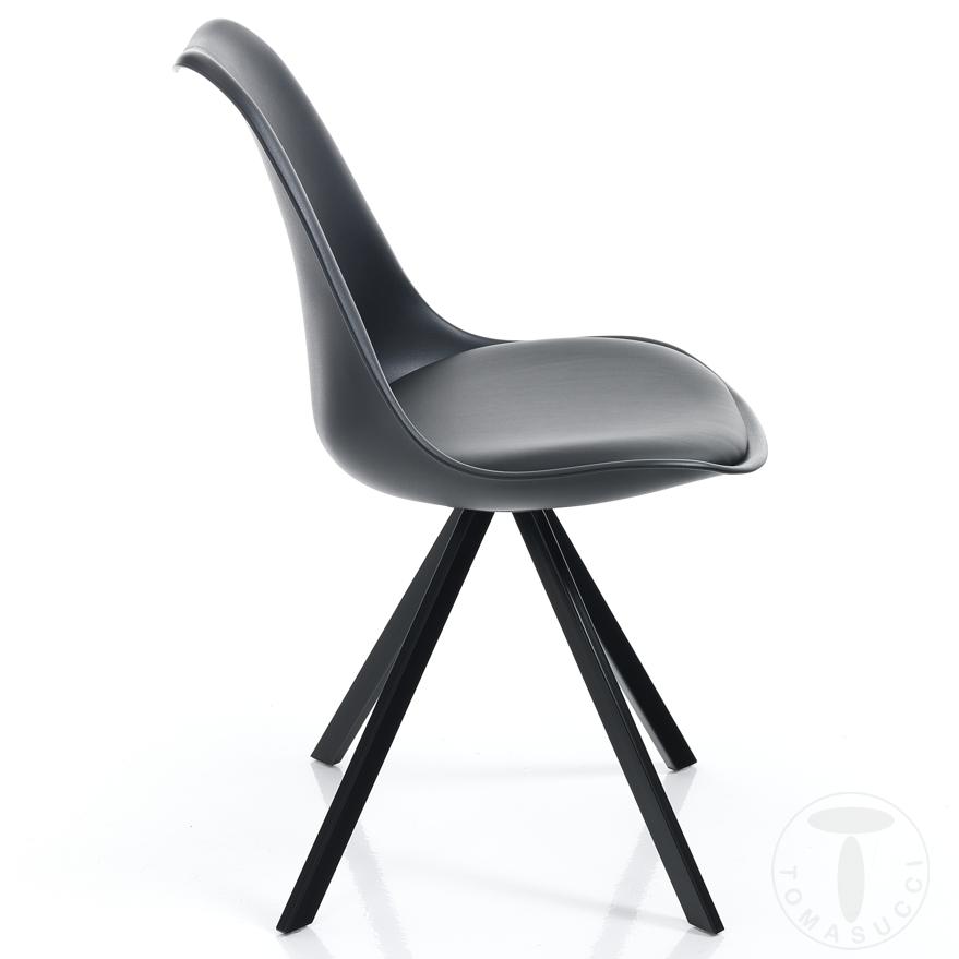 Tomasucci sedia KIKI SLIM - BLACK Negozio