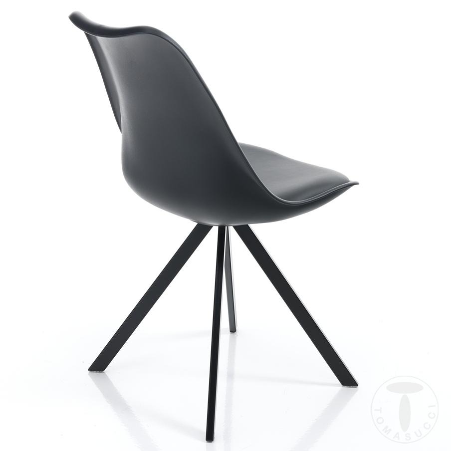 Tomasucci sedia KIKI SLIM - BLACK Negozio