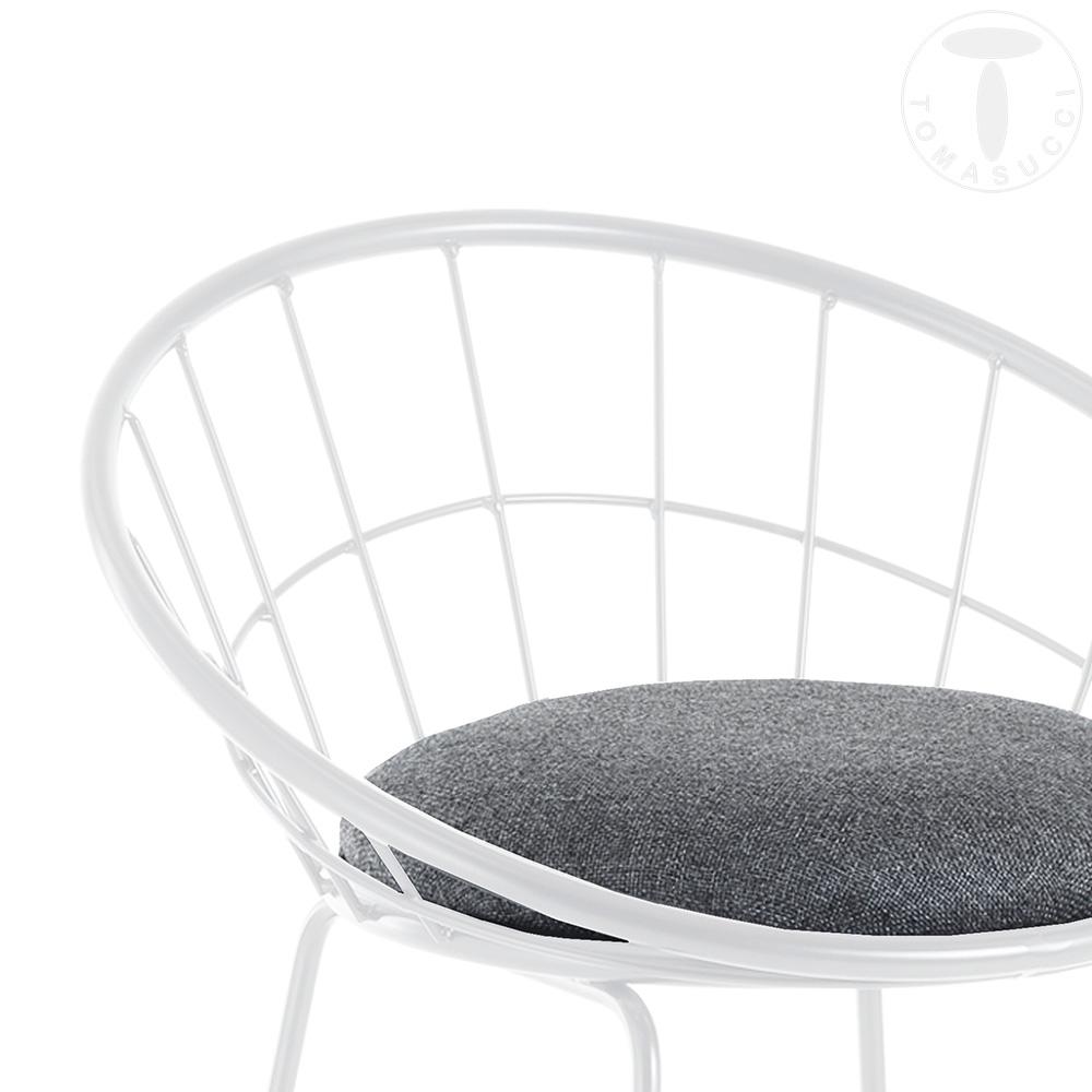 Tomasucci Sgabello imbottito AZA WHITE In Saldo