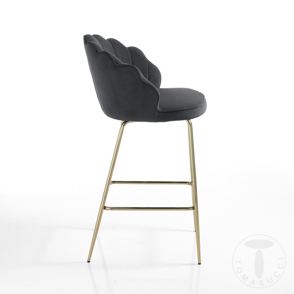 Tomasucci sgabello SHELL GREY Soddisfazione Garantita