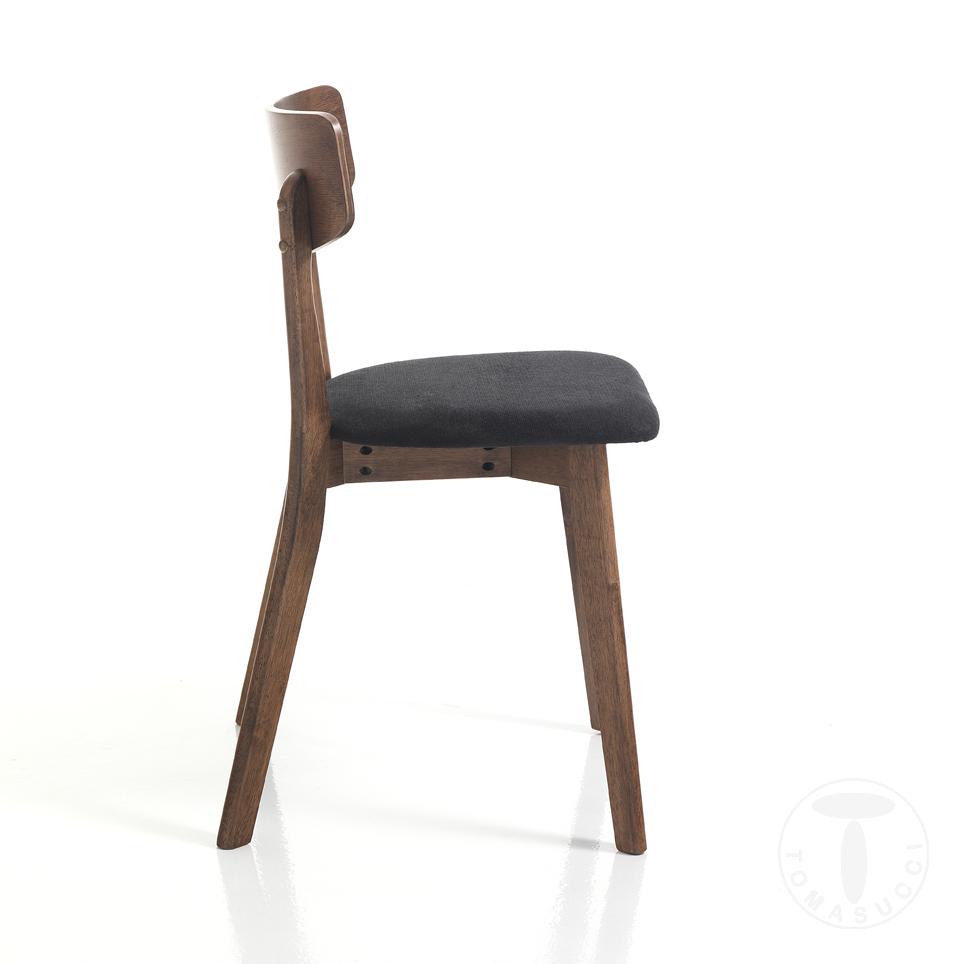 Tomasucci sedia VARM DARK WOOD Saldi Di Fabbrica