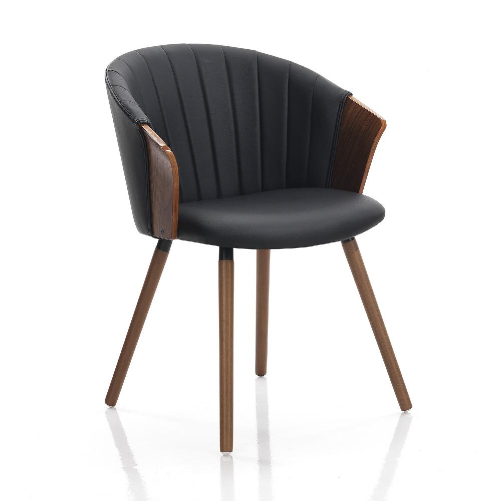 Tomasucci Sedia BRYAN DARK WOOD In Saldo