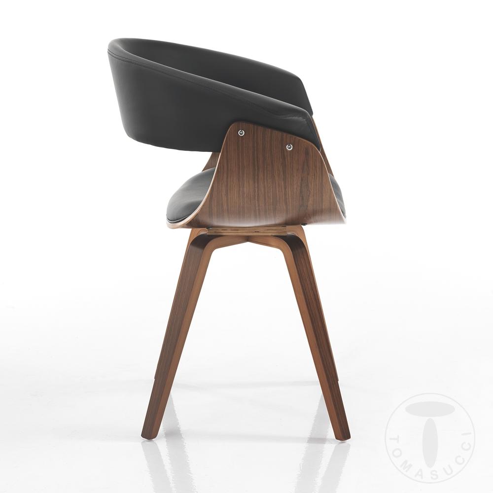 Tomasucci sedia VISBY DARK WOOD Nuova
