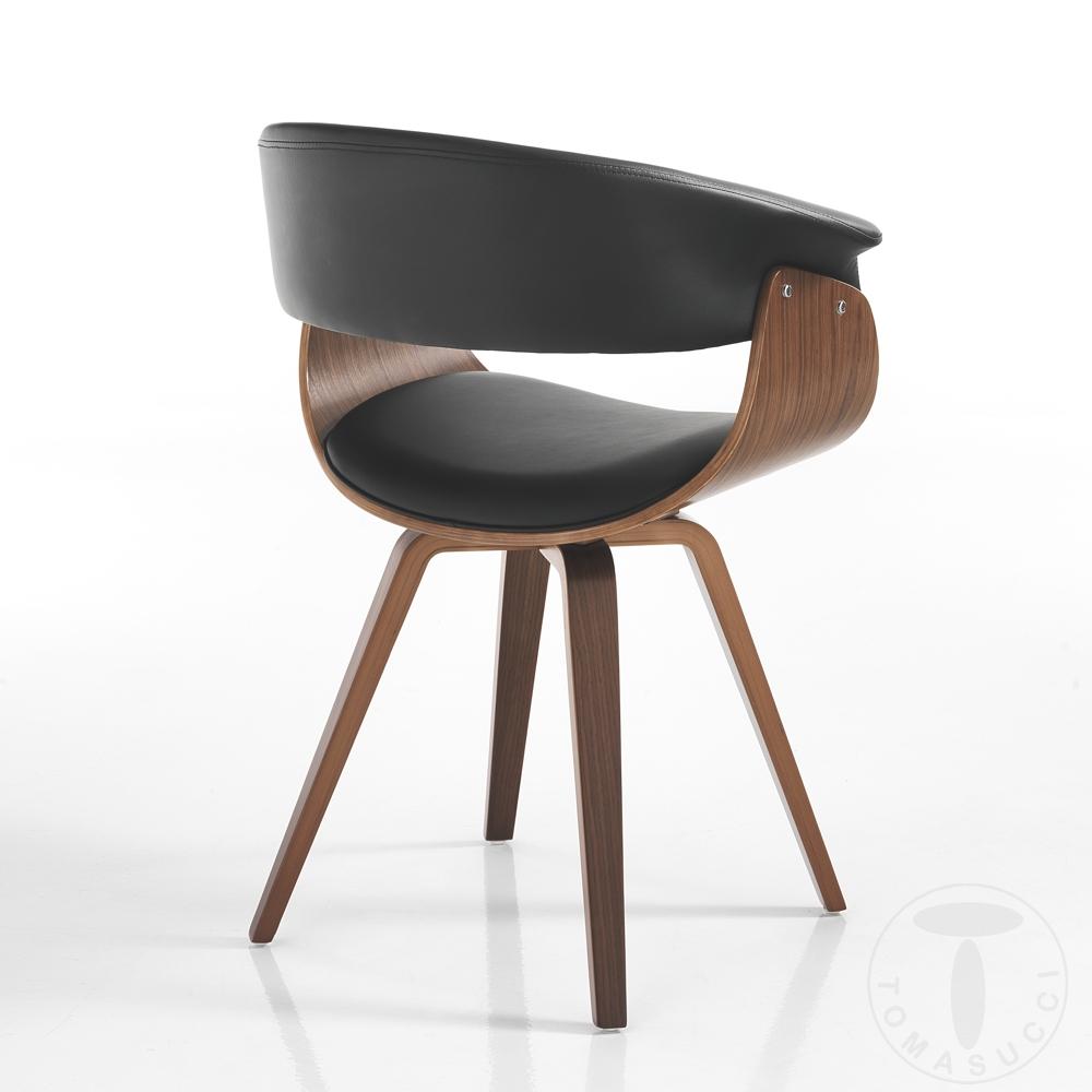Tomasucci sedia VISBY DARK WOOD Nuova