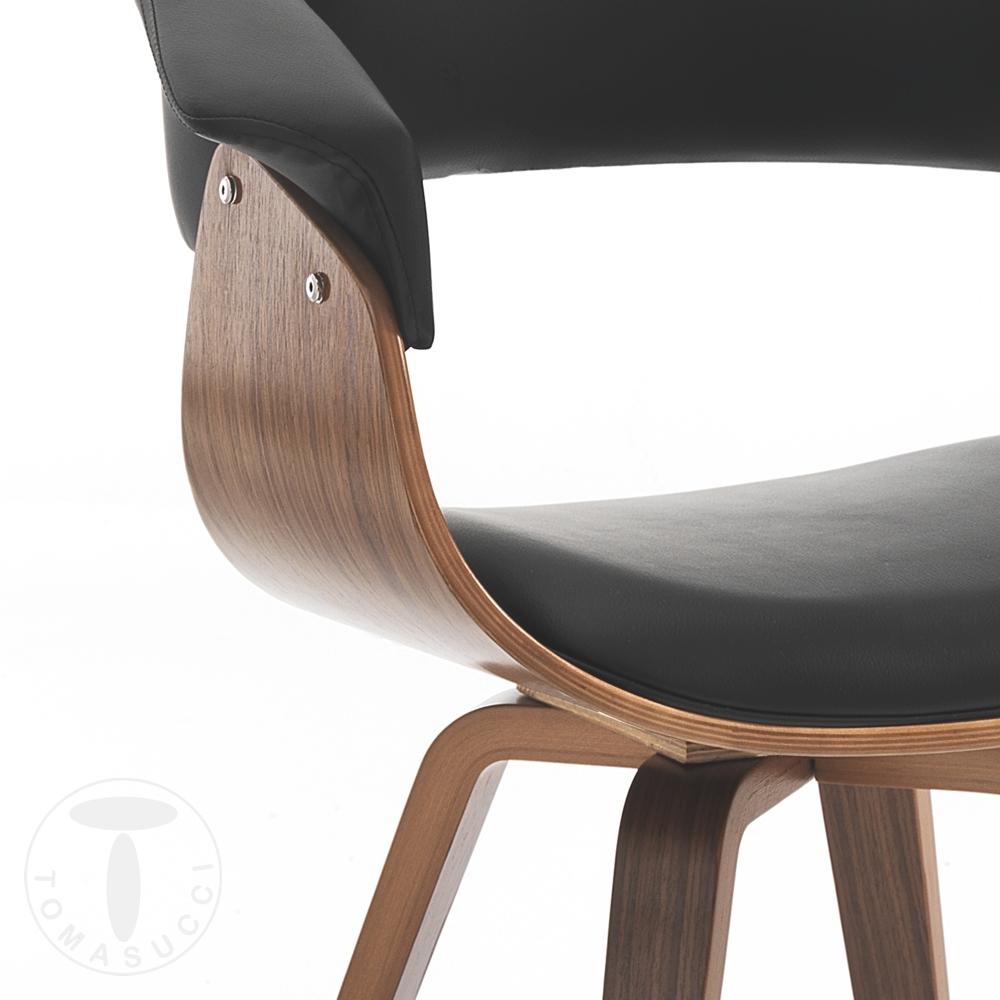 Tomasucci sedia VISBY DARK WOOD Nuova