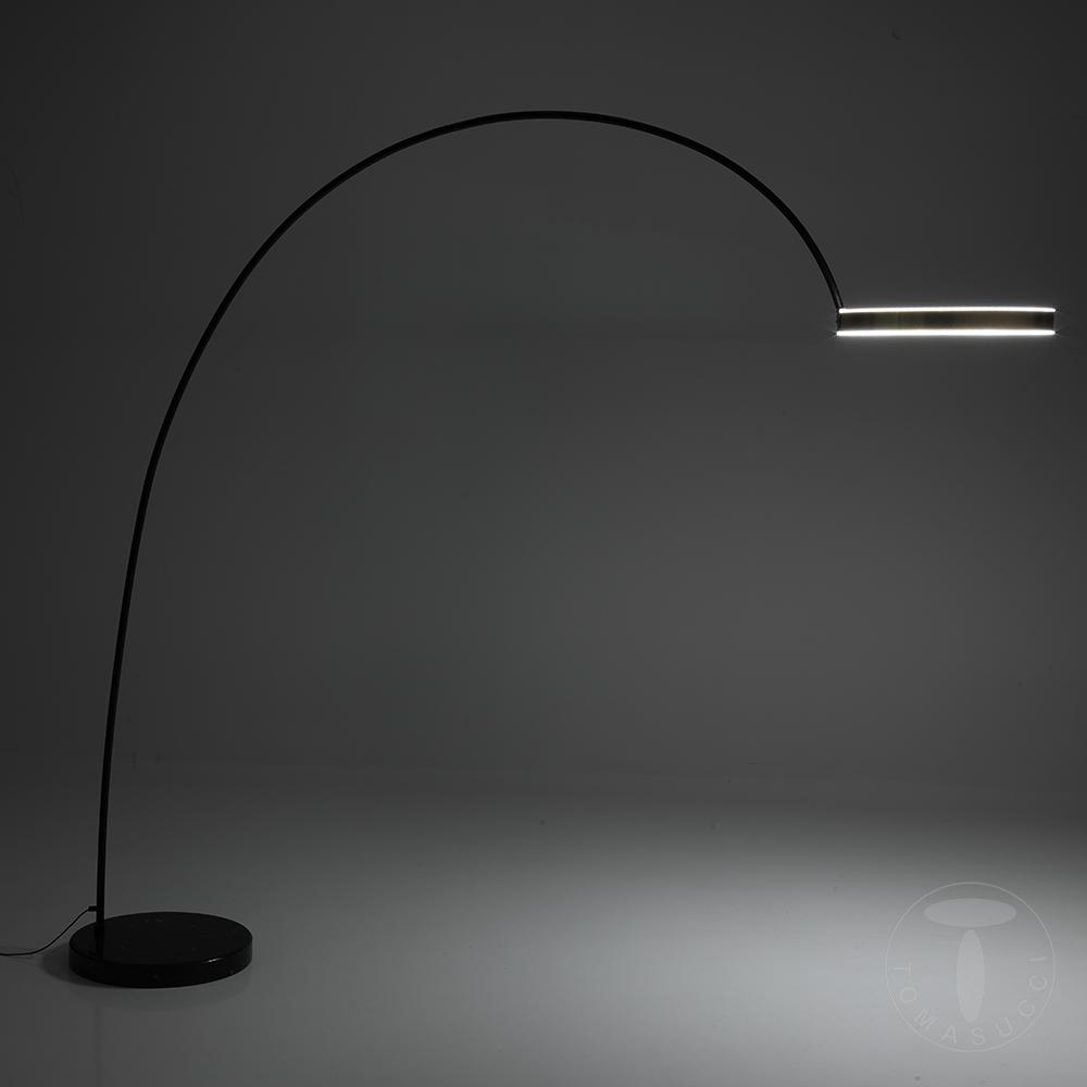 Tomasucci lampada da terra ad arco HALO GOLD Nuovo