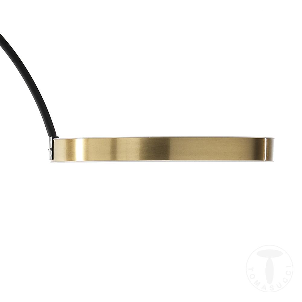 Tomasucci lampada da terra ad arco HALO GOLD Nuovo