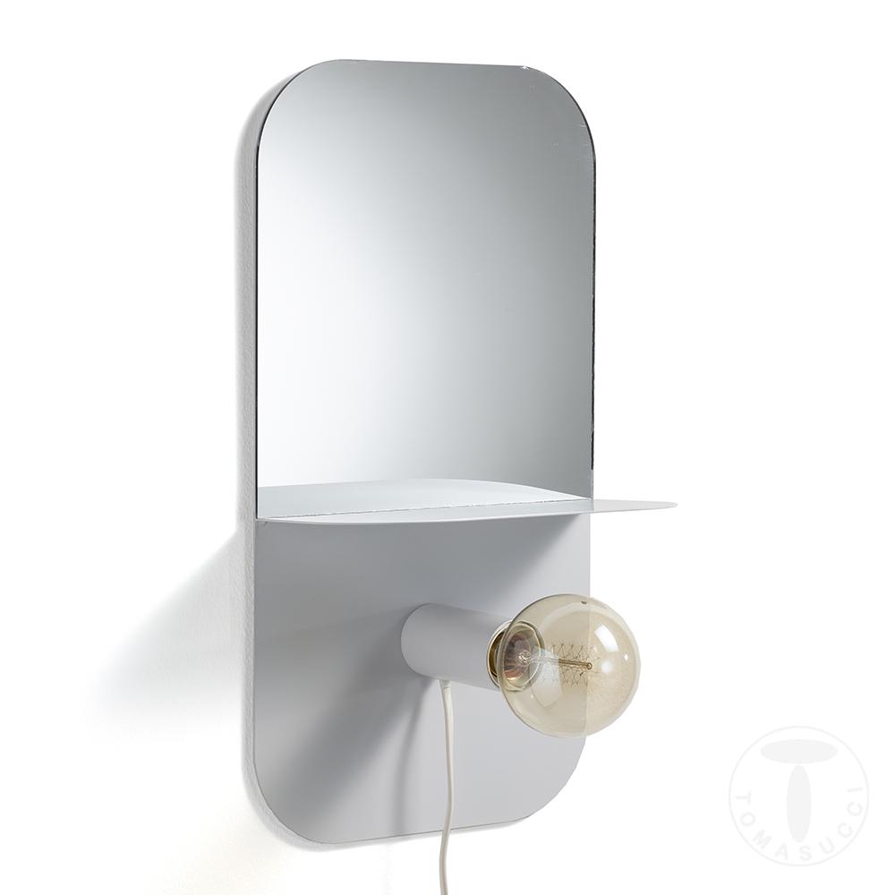 Tomasucci Lampada / mensola / specchio / comodino MAGIC SHELF WHITE Qualità Garantita