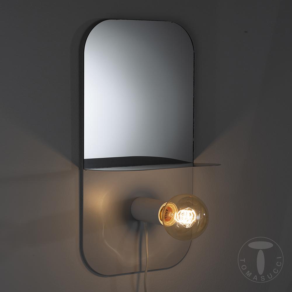 Tomasucci Lampada / mensola / specchio / comodino MAGIC SHELF WHITE Qualità Garantita