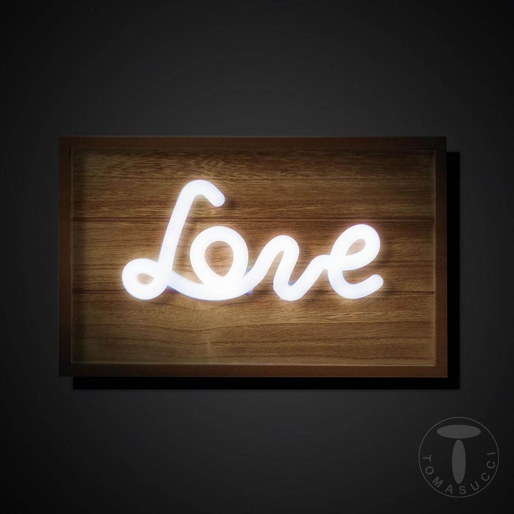 Tomasucci pannello da parete luminoso LOVE Presa