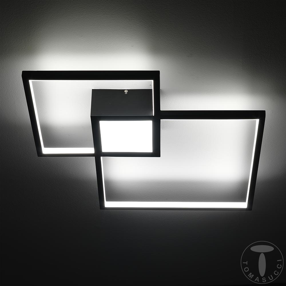 Tomasucci Plafoniera / Applique SQUARE BLACK Consegna Veloce