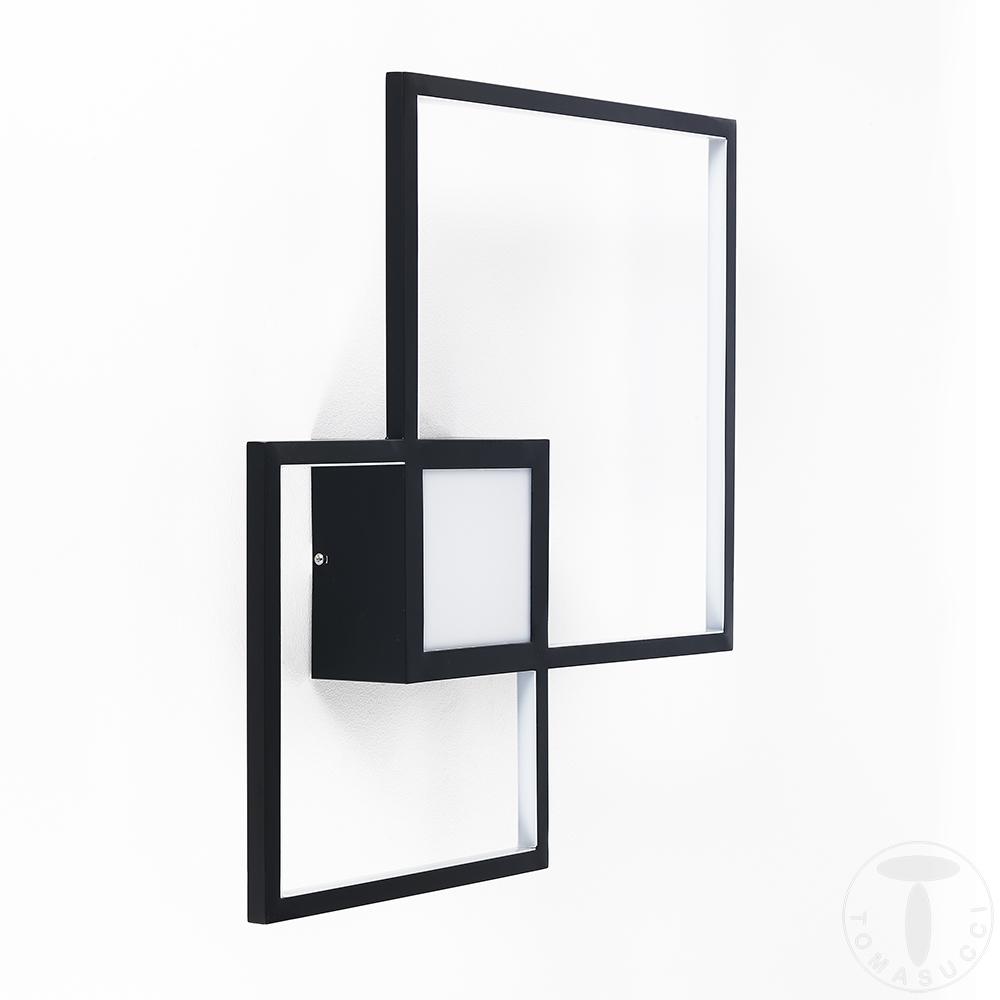 Tomasucci Plafoniera / Applique SQUARE BLACK Consegna Veloce