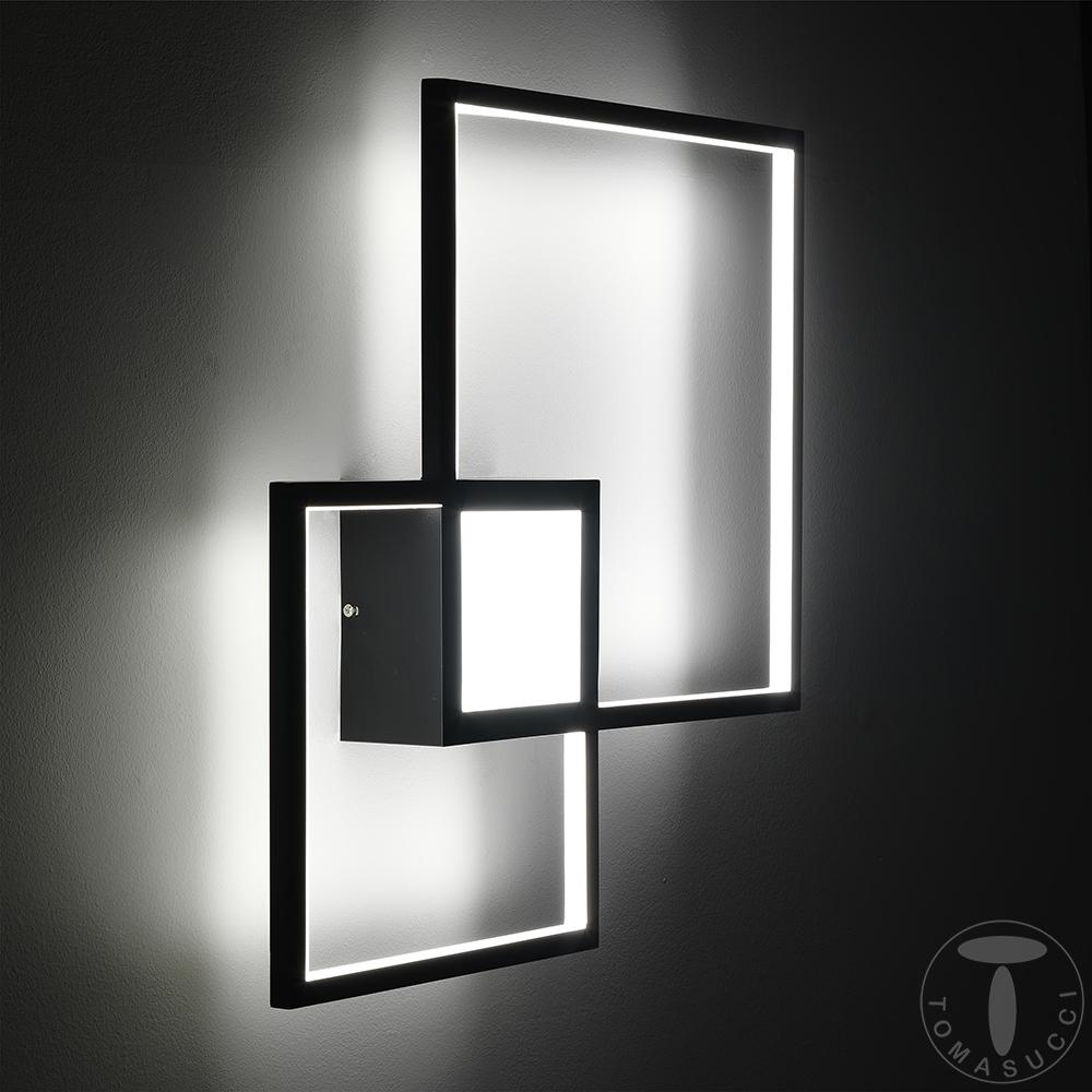 Tomasucci Plafoniera / Applique SQUARE BLACK Consegna Veloce
