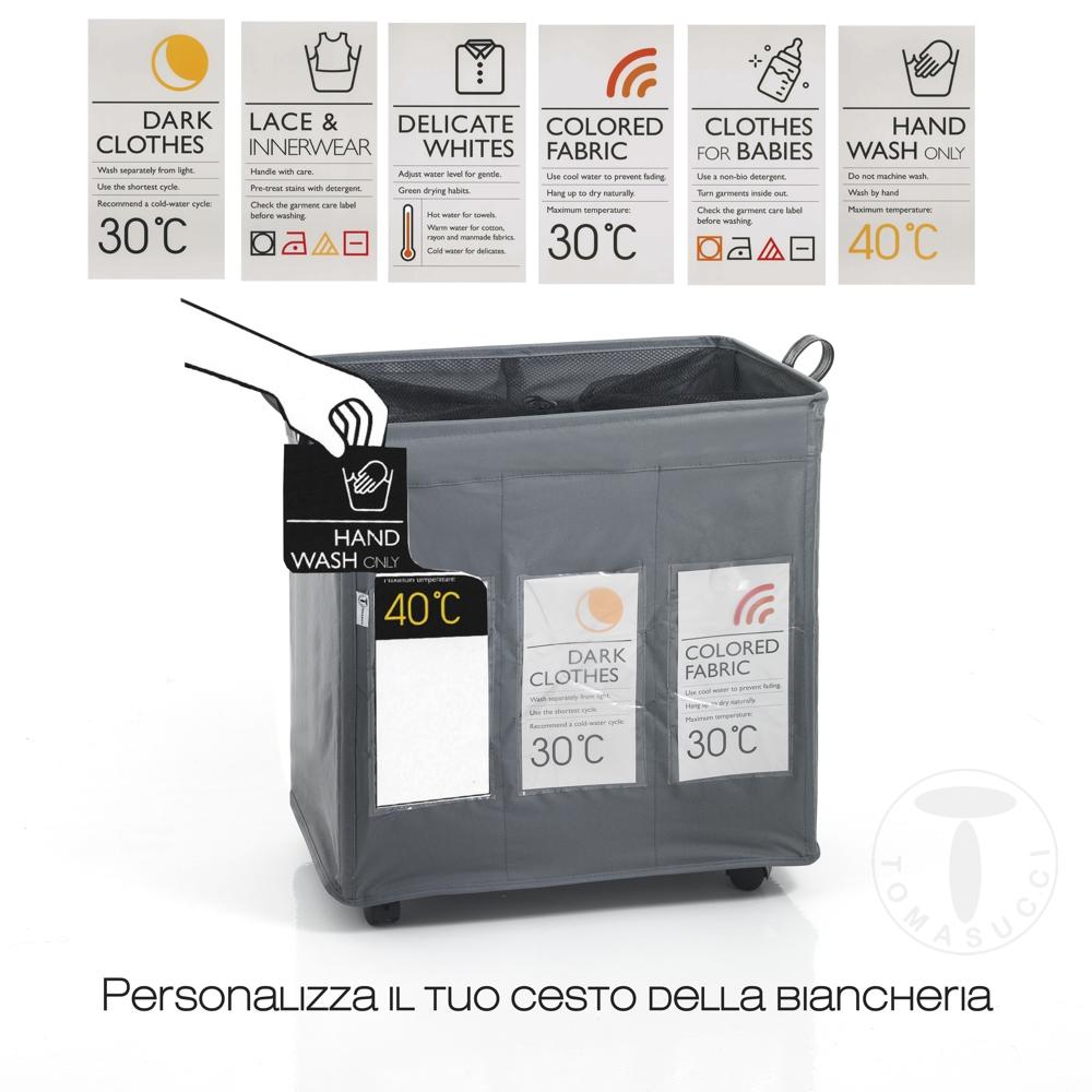 Tomasucci cesto porta biancheria LAUNDRY-B X3 Saldi Di Fabbrica